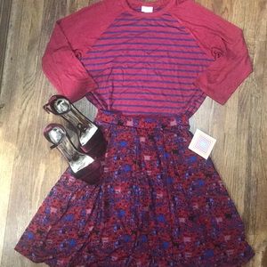 LuLaRoe Randy Tee and Madison Skirt outfit